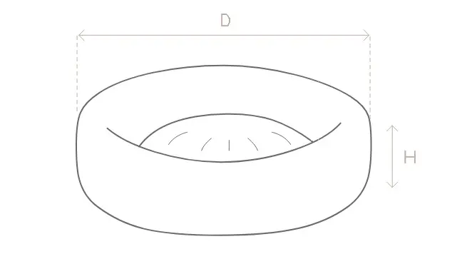 Размери на кръгла dog bed